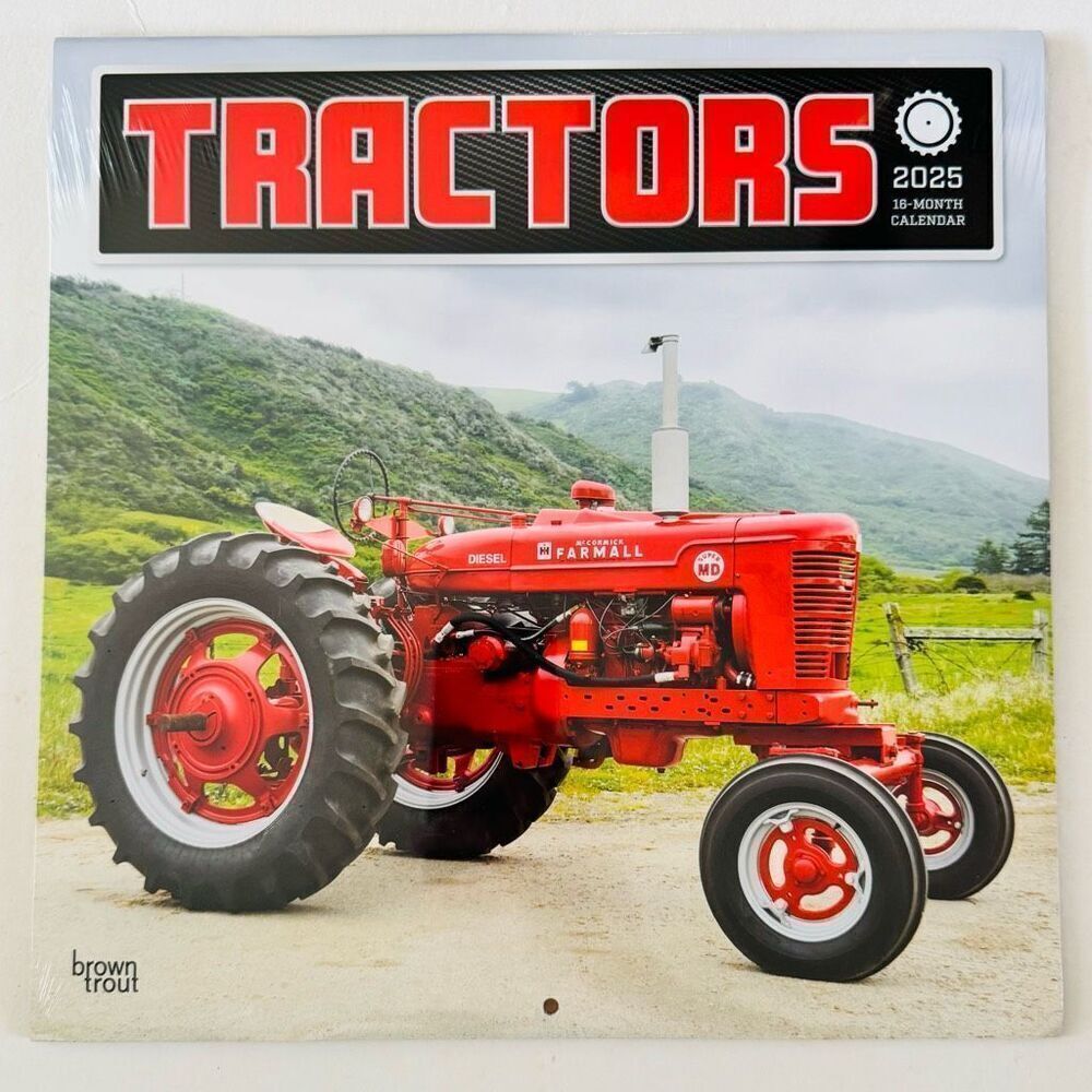 Browntrout Vintage Tractors 2025 12 x 12 Wall Calendar
